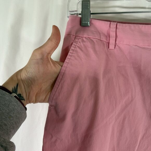 Lauren Ralph Lauren Pants Women's 2P Solid Pink Chino FLat Front Pockets Light - Picture 4 of 9